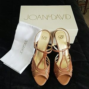 Joan & David Damimo strappy nude heels